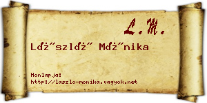 László Mónika névjegykártya