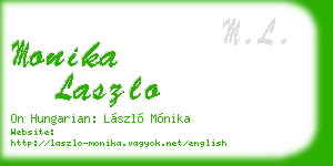 monika laszlo business card